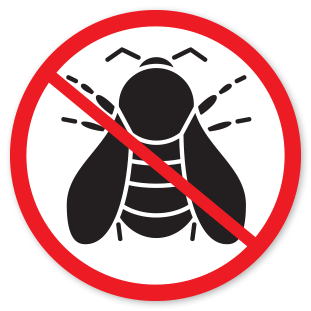 Carpenter Bee Slash Icon
