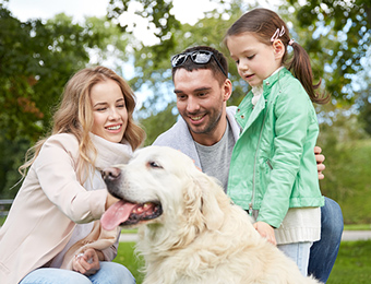 Family enjoying pest free time together