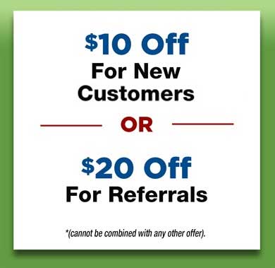 $10 Off For New Customers Or $20 Off For Referrals Offer